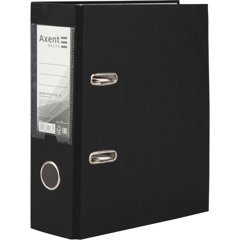 Папка-реєстратор DELTA А5 75 мм одностор. чорна (D1718-01C)